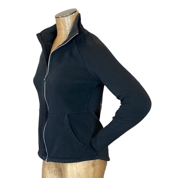 Skechers Go Walk Fleece Full Zip Jacket Sz S Black 71M - Picture 5 of 8